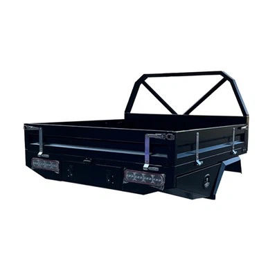 Robustes schwarzes Aluminiumtablett für Hilux Dual Cab